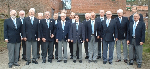 Der Kieler Kammerchor vor dem Konzert am 20.4.2008