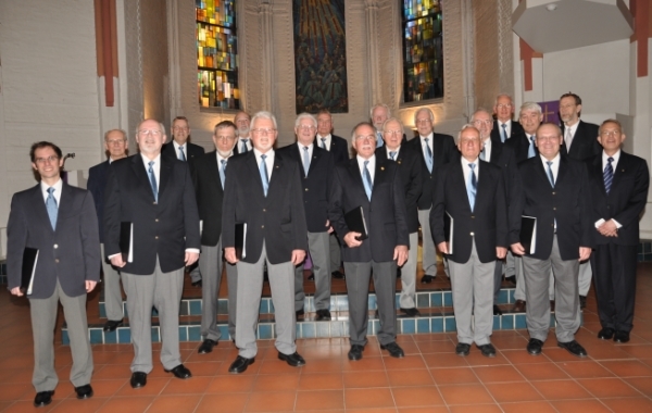 Kieler Kammerchor vor dem Auftritt in der Jakobi-Kirche am 3. April 2009